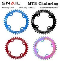 BDSNAIL MTB grandinės žiedas 104bcd karūna Bcd 96 ovalus vainikas 32 34 36 38 40 42 dantys kalnų dviračio grandinės žiedas dviračio žvaigždutė 38T black