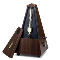 Gitaros metronomas internetinis mechaninis švytuoklis, skirtas gitarai fortepijonui smuikui muzikos instrumentui Teak color black