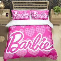 Karštos Mados Barbie Animacinių Filmukų Spaudinio Patalynės Komplektai Lovos Reikmenų Rinkinys Antklodės Komplektas Paaugliams Mergaitėms Animacinis Twin Vienviečio Vaikui Prabangi Dovana EU Twin 135x200cm
