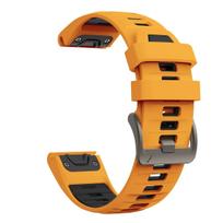 Fenix8 Laikrodžio apyrankė Garmin Fenix 8 47mm 51mm E 7 7X/Epix Pro/6 6X 5X Plus/Enduro 3 QuickFit 26mm 22mm Silikoninė apyrankė 2028 QuickFit 22mm orange