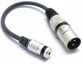 Adapteris perėjimas xlr vyriškas lizdas mini jack 3.5 stereo Vitalco