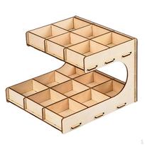 Bottle Rack ,Organizer Brushes Tool Stand Holder 2-layer 15-grid