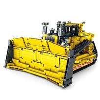 1836 VNT D11 Buldozerio Nuotolinio Valdymo Inžinerinės Transporto Priemonės Statybiniai Blokeliai RC Automobilio Modelio Plytos „Pasidaryk Pats“ Žaislai Vaikams Gimtadienio Dovanos With Box black
