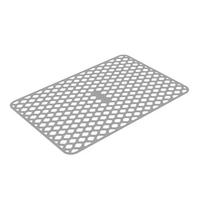 Silikoniniai šaldytuvo lentynų įklotai virtuvės spintelėms, stalčiams, vandeniui atsparūs, neslystantys šaldytuvo lentynų apsaugai, dydis 44,5 x 29,5 cm pilka