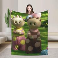 Makka Pakka Naktiniame Sode Antklodė Kokybiška Minkšta Pledas Rudens Kelionėms Sofa Lova Patogi Lovatiesė 75x90cm