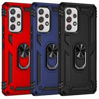 Atsparus smūgiams šarvuotas dėklas, skirtas Samsung Galaxy A33 A53 A73 A52 A A A42 A55 A35 A54 A51 A50 A32 A21s A71 A22 A41 Metalinio žiedo dangtelis Samsung A41 auksas