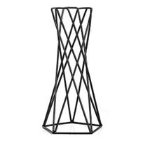 Oro augalo laikiklis Metalinis gėlių vazonų stovas Geometrinis geležinis Tillandsia laikiklis Stalo namų sodo ornamentas juoda