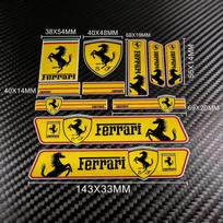 Atspindintis automobilio lipdukas Lipnus lipdukas Dekoracija Shield Lipduko Pakeitimas Ferrari Roma Spider LaFerrari Monza SP2 F80 yellow