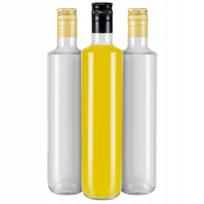 50 vnt. stiklinės Dorica buteliai 500 ml alyvai, actui, sultims