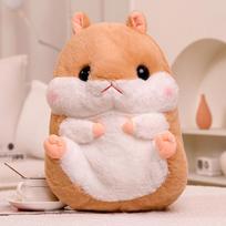 40cm Kawaii Hamster Plush Doll Blanket Hand Warmer 3-in-1 Cute Melon Seed Hamster Toy Gift only doll ruda