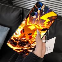 Šaunus Pokemon Pikachu dėklas Samsung Galaxy A05 A16 A40 A12 A17 A15 A50 A06 A70 A13 A20 A04 Telefonui Galaxy A17 orange