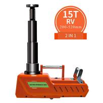 12V/24V 15T didelės apkrovos elektrinis hidraulinis automobilio kėliklis 20–52 cm kėliklis elektrinis pakeliamas automobilio avarinis įrankis visureigio furgono sunkvežimiui su šviesa 24V oranžinė