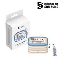 Originalus Samsung Galaxy Buds4|Buds4 Pro dėklas Konservų dizainas Sardines gray