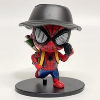 3 Žmogaus-voro figūrėlės Mielas Q versijos Žmogaus-voro linganti galva Lėlės Žaislo Ornamentas Stalo dekoracija Dovana Tinka „Marvel“ gerbėjams Veiksmo ir žaislų figūrėlės 10cm mėlyna