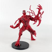 4 vnt. Marvel Venom Carnage veiksmo figūrėlių rinkinys Superherojų kolekcinis modelis Lėlės PVC Statulėlės Žaislai Vaikams Gerbėjams Dovana Namų Darbalaukio Dekoracija 17cm raudona