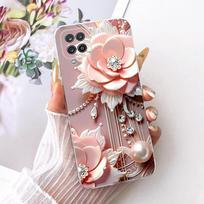 Skirta Samsung Galaxy A12 dėklas SM-A125F Naujas drugeliu tapytas dangtelis Minkštas plonas telefono dėklas Skirta Samsung A12 M 12 Galaxy M12 F12 Fundas Galaxy F12 gray
