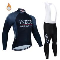 Ineos Grenadier Pro Team Tricuta Dviračių Vyriškas 2022 Vyrų Dviračių Drabužiai Geliniai Drabužiai Striukė Bib Džersis Rinkinys Žieminis Vilnos Kostiumas L