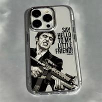 Madingas Karštas S-Scarface Telefono dėklas iPhone 17e 17 16 15 14 13 12 11 mini Pro Max X XR XSMAX Air Plus Skaidrus Minkštas Dangtelis iPhone 11 ProMax