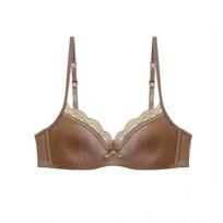Female Summer Thin Model Pure Desire Lace Gathers To Prevent Dropper To Collect Pair of Milk Underwear 38/85AB kava