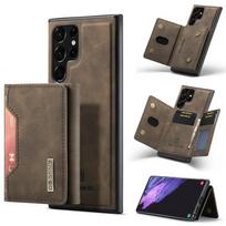 Retro magnetinis odinis piniginės kortelių telefono dėklas Samsung Galaxy S26 Ultra S25 FE S24 Plus S23 S22 S21 S20 modeliams, atlenkiamas galinis dangtelis Coque Samsung S23 FE