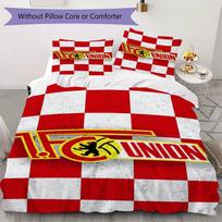 Union Berlin rašto patalynės komplektas, antklodės užvalkalas, pagalvės užvalkalas, namų dekoracija, gimtadienio dovana (1 * antklodės užvalkalas + 2 * pagalvės užvalkalai be šerdies)96 135x200cm white