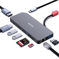 BENFEI 9-in-1 USB-C Dock, 100W, Juoda