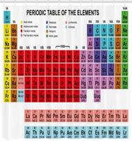 Periodinės lentelės Dušo užuolaida, Mokslo chemija studentams mokytojams menas, Audinio vonios dekoravimo rinkinys su kabliukais W130H220(CM)-1 Pcs