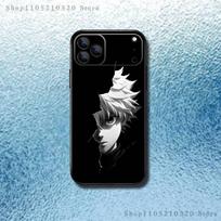 Anime H-Hunter x Hunter Killua telefono dėklas iPhone 17,16,15,14,13,12,11 ,Pro Max,XS,X,XR,SE,Mini,8,7, Minkštas silikoninis juodas dangtelis iPhone17 gray