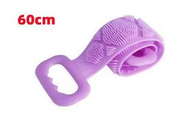 Body Silicone Brush Double Sided Strong Shower Long Strip Back Scrub Towel For Scrub Body Exfoliating Sponge Massage Clean Tools Set beige