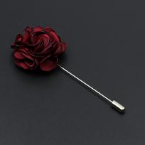 Vyriški rankų darbo sagės Gėlių sagė Pin Kostiumas Marškiniai Apykaklės Atlapo sagė Vestuvinė boutonnière Papuošalas Drabužių aksesuaras black
