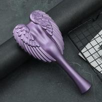 Magic Angel Detangling Hair Brush - Anti-Static, Scalp Massage Comb for All Hair Types - Salon Quality Styling Tool violetinė