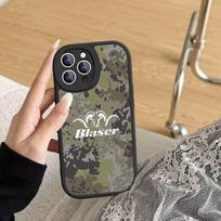 Blaser Usa Šautuvai Policijos Odinis Telefono Dėklas Skirtas IPhone 16 15 14 13 12 11 Pro Max Plus Smūgiams Atsparus Dangtelis iphone 13pro