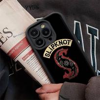 S-Slipknot Rock Phone Case For IPhone 17 16 15 14 13 12 11 Pro Max 16E Plus INS Soft Cover iPhone 17 Pro black