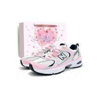 New Balance NB 530 Audiniai Neslystantys Didinantys Aukštį Žemi Bėgimo Bateliai Unisex Sidabriniai Rožiniai MR530SG(Komanda1962-LD) 37.5 white