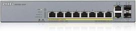 Zyxel Gigabit valdomas poe+ switch su 8 prievadais, 130 w biudžetu, dviem gigabit variniais prievadais ir dviem sfp prievadais su nebula cloud valdymu, didelio nuotolio poe switch [gs1350-12hp]