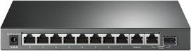 Tp-link Tl-sg1210mp 10 prievadų gigabitinis Poe Lan komutatorius (8 gigabitiniai Poe+ prievadai, 1 gigabitinis Sfp prievadas, 123 W, Ieee-802.3af/at, Plug and Play, Qos, Igmp, be ventiliatoriaus) juodas
