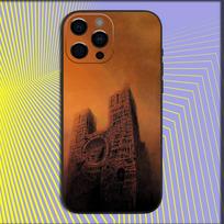 Z-Zdzislaw Beksinski meno dėklas telefonui iPhone 16,15,14,13,12,11,Pro,X,XS,Max,XR,Plus,Mini Minkštas juodas dangtelis iPhone16promax