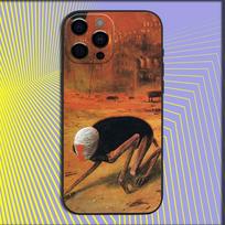 Z-Zdzislaw Beksinski meno dėklas telefonui iPhone 16,15,14,13,12,11,Pro,X,XS,Max,XR,Plus,Mini Minkštas juodas dangtelis iPhone16
