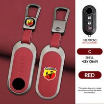 Lydinio Odos Automobilio Išmaniojo Rakto Dangtelio Dėklas Apsaugos Keyless Rakto Maišelio Korpusas Fiat Abarth 500 595 124 Spider Ducato Panda Tipo Bravo gray