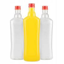 5x Stiklinės butelės Diva 500 ml su kamšteliais