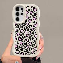 Soft Phone Cover Case for Samsung Galaxy A25 S21 S22 Ultra S24 A26 S23 Plus S25 S20 FE A35 A36 A54 A34 A55 A24 Leopard Print Galaxy S24+ white