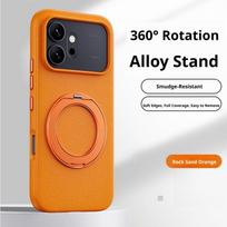 Honor 600/600 Pro ir Honor 500/500 Pro dėklas Rock Sand Stiprus Atsparus Pirštų Atspaudams Atsparus Aliejui Magnetinis 360° Besisukantis Stovas Dangtelis Honor 600 Pro black