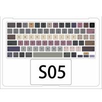 Macbook Air/Pro/Neo M1 M2 M3 M4 M5 Dopamino spalvos klaviatūros lipdukai / Mikro matinė minkšto popieriaus klaviatūros plėvelė / Anti-scratch Dekoratyvinė klaviatūra Remark Macbook Model gray