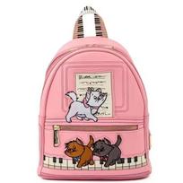 Disney Katytė Mari Dvigubo Dirželio Moteriškas Kelioninis Kuprinė mary cat pink