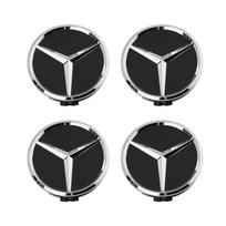 YSYI5 4 vnt. 75 mm automobilio ratlankio centrinis dangtelis emblema Mercedes Benz Amg A C GLC GLA W205 W204 W203 W212 W211 W213 W210 W164 A1714000025 gray