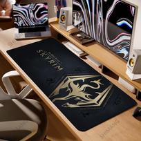 SKYRIM žaidimai pelės kilimėlis XXL didelis pelės kilimėlis x žaidimų aksesuarai stalo kilimėlis stalo kilimėlis žaidimų kilimėliai pelės biuro kilimėliai 900x400x2mm