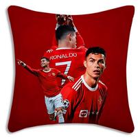 Pagalvių užvalkalai Animacinis Sofa Dekoratyvinis Namų Dvipusis Spausdinimas Trumpas Pliušas Mielas Pagalvėlės Futbolo Žvaigždė C Ronaldo Numeris 7 Dangtelis Peach skin 18*18(CM)-1Pcs