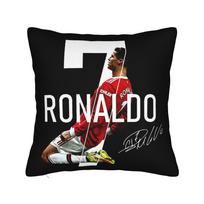 1 vnt. Cristiano Ronaldo Cr7 dekoratyvinės pagalvių užvalkalai jaukiam svetainės ir miegamojo interjerui, minkšti, skalbiami mašinoje. Pagalvės į komplektą neįeina. Peach skin 50*50(CM)-1Pcs black