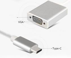 Xingdianfu Usb C į Vga monitoriaus adapteris 1080p Vga į Usb C adapterio kabelis, skirtas Surface Pro Macbook Air Ipad Chromebook, suderinamas su Thunderbolt 3 Thunderbolt 4 Usbc Type C