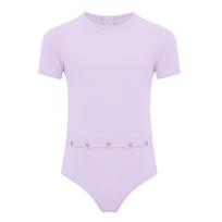 Unisex vaikams Specialiųjų poreikių prisitaikantis kombinezonas su paslėptu užtrauktuku nugaroje, apsaugantis nuo nusirengimo, su apvalia apykakle, trumpomis rankovėmis 3-4 Years levanda
